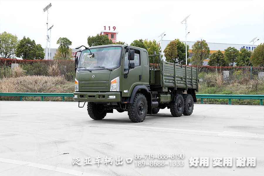 EQ2082东风六驱越野卡车_平头柴油越野汽车_东风6*6运兵车民用版出口