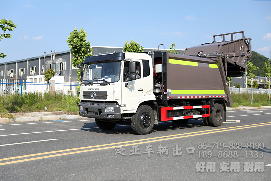 四驱越野底盘、四驱底盘改装、垃圾运输车、14立方垃圾车、轻卡环卫车、多功能垃圾车、4x2垃圾车