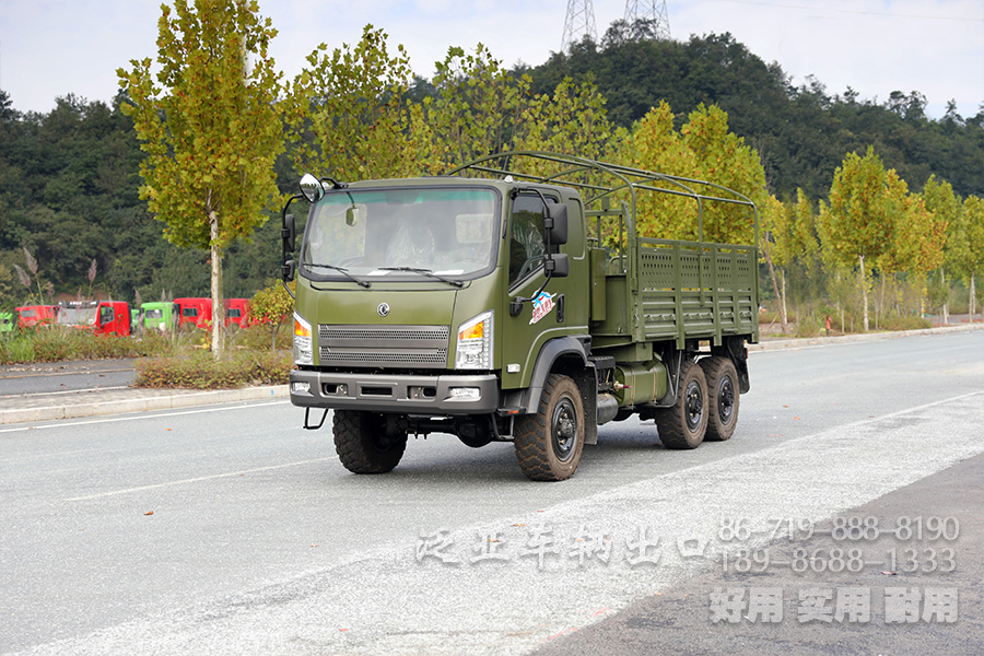 平头EQ240东风六驱越野货车_EQ2082柴油越野卡车_东风6x6全驱民用越野卡车出口