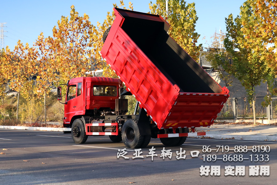  5吨自卸车,东风轻卡自卸,出口专供卡车,东风单排4*2,轻型自卸货车