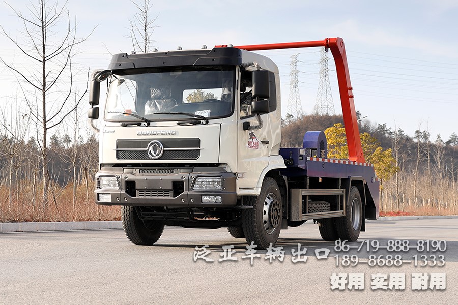 东风四驱大马力垃圾运输车底盘_东风4x2越野垃圾运输车底盘