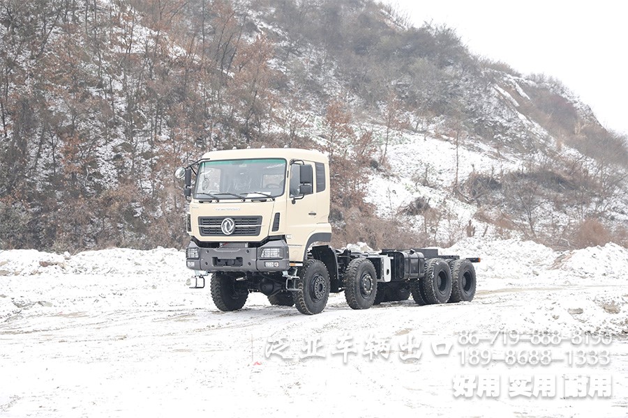 东风底盘改装,八驱底盘,东风450马力底盘,东风八驱,大马力越野底盘,450马力底盘,后八轮越野底盘,全驱可改装型底盘