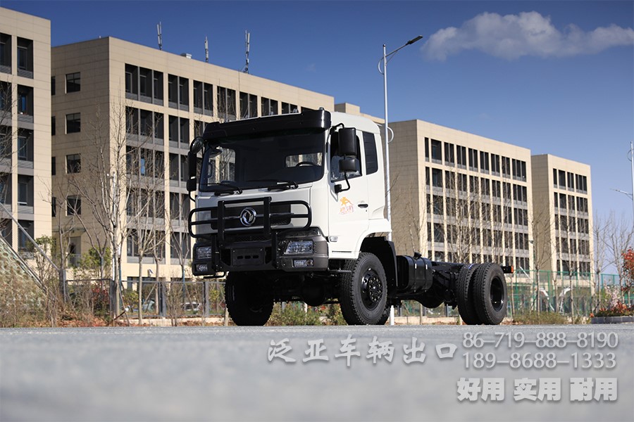 东风平头4x4_190马力越野专用车底盘8档专用车底盘厂家